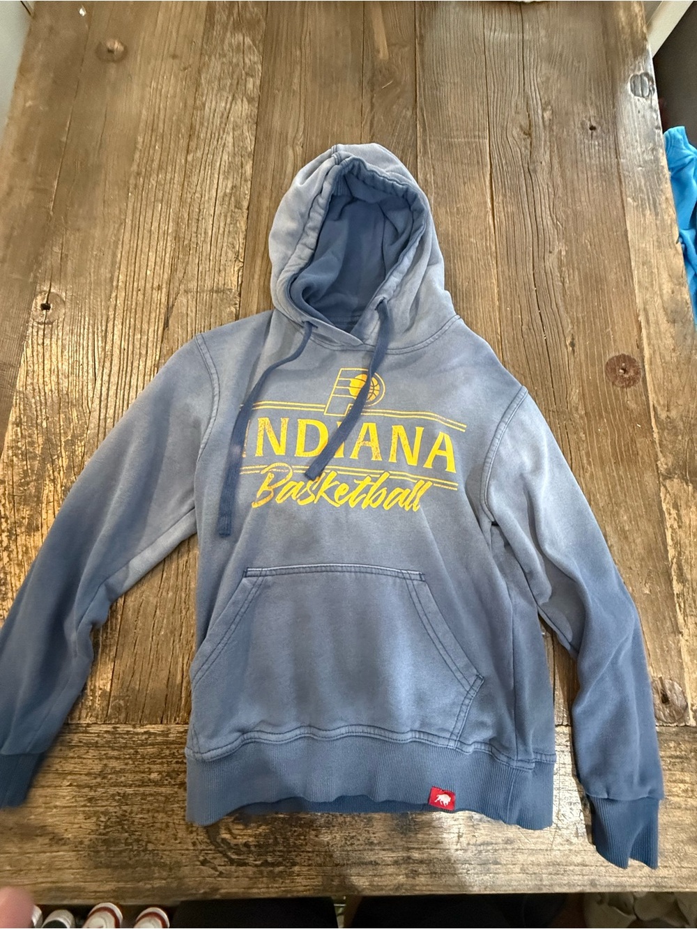 Kids Indiana Pacers Vintage Washed Hoodie - Blue and Yellow